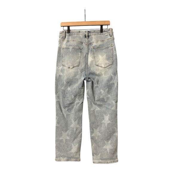 Risen Starlight Blue Ankle Cropped Distressed Jeans. - Picture 7 of 11